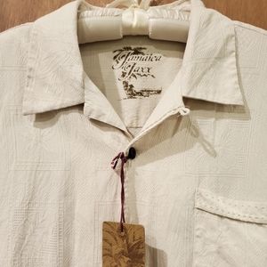 JAMAICA JAXX SILK SHIRT HAWAII MENS XXL